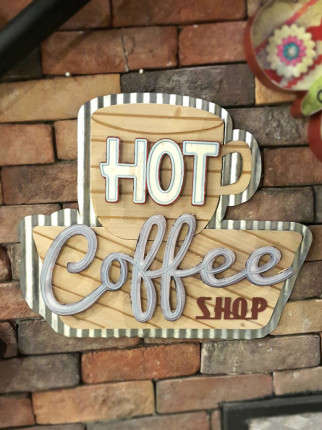 Metal Pano - Hot Coffee Shop YX80061