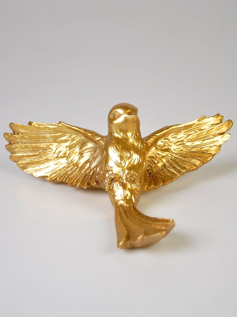 Dekoratif Kuş Biblo Altın