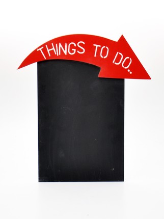 Ahşap Kara Tahta - Chalkboard (Things To Do)