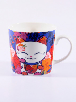 Porselen Kupa Şans Kedisi - MLC Cat Mug 040