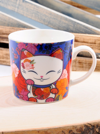  Porselen Kupa Şans Kedisi - MLC Cat Mug 040