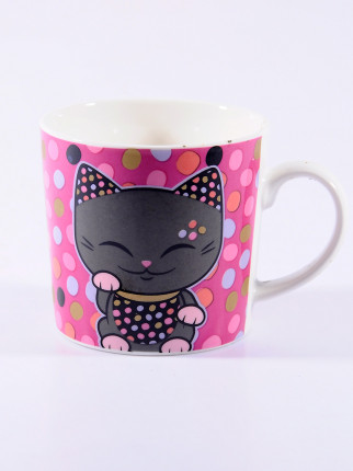  Porselen Kupa Şans Kedisi - MLC Cat Mug 038