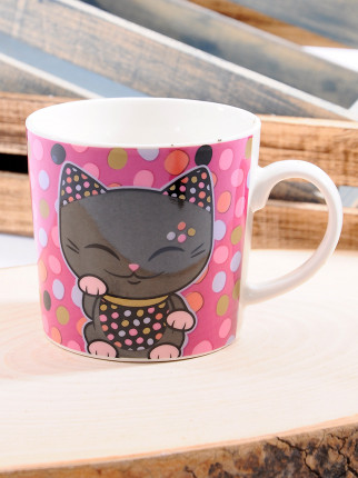  Porselen Kupa Şans Kedisi - MLC Cat Mug 038