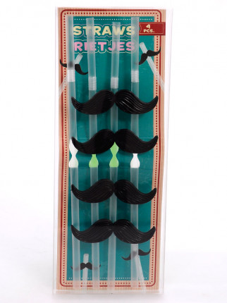  4'lü Pipet Seti - Bıyık (Mustache)