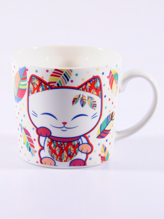  Porselen Kupa Şans Kedisi - MLC Cat Mug 037