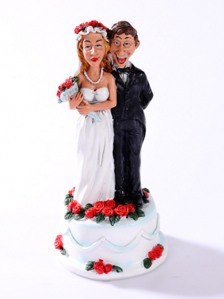 Düğün Pastası Evli Çift Biblo