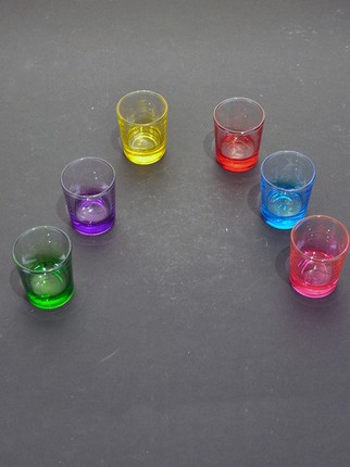 Tekli Renkli Shot Bardak