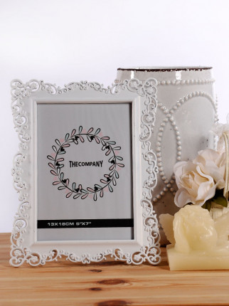 Fotoğraf Çerçevesi  13x18 cm Beyaz - Dantel Model