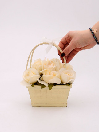 Dekoratif Çiçek - Beyaz Güller D70060