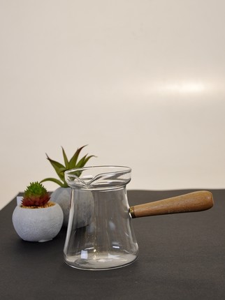 Bambu Saplı Cam Cezve
