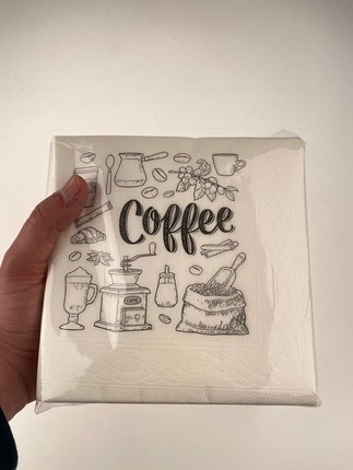  Coffee Desenli 100'lü Peçete