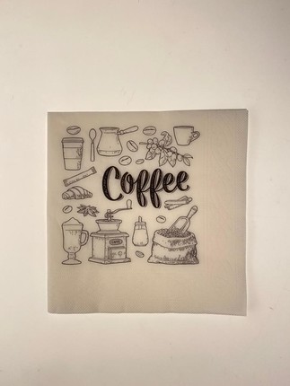  Coffee Desenli 100'lü Peçete