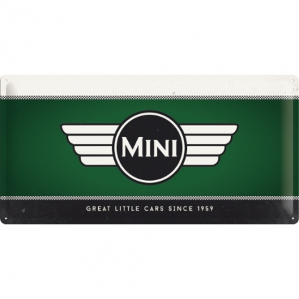 Nostalgic Art Mini Cooper Teneke Tabela 25x50