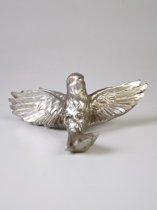 Dekoratif Kuş Biblo Gümüş
