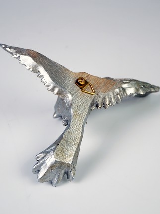  Dekoratif Kuş Biblo Gümüş